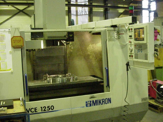 Mikron haas - vce1250 - cnc vertical machining centre - 1996 - afbeelding 7 van  8