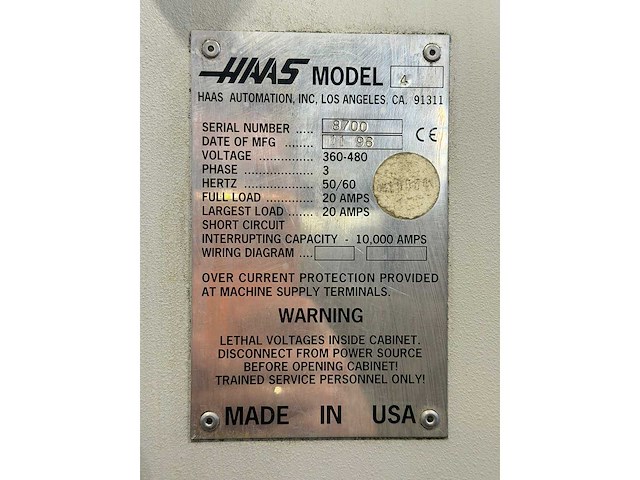 Mikron haas - vce1250 - cnc vertical machining centre - 1996 - afbeelding 6 van  8