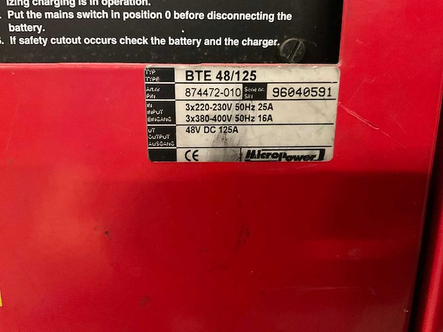 Mikropower bte-48/125 acculader - afbeelding 3 van  6