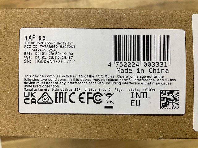 Mikrotik hap ac routerboard - afbeelding 3 van  3