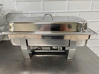 Milan - rvs chaving dish (2x) (ongebruikt) - afbeelding 1 van  5