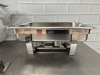 Milan - rvs chaving dish (2x) (ongebruikt) - afbeelding 4 van  5