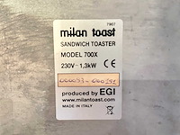 Milan toast - 700x - 2-tangs broodrooster - afbeelding 3 van  3