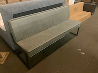 Milano grey 185cm eettafel bank - afbeelding 4 van  5