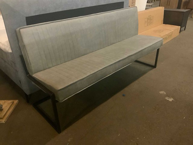 Milano grey 185cm eettafel bank - afbeelding 3 van  5