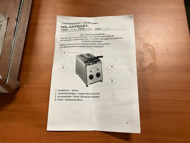 Milantoast duo tostiapparaat - afbeelding 3 van  7