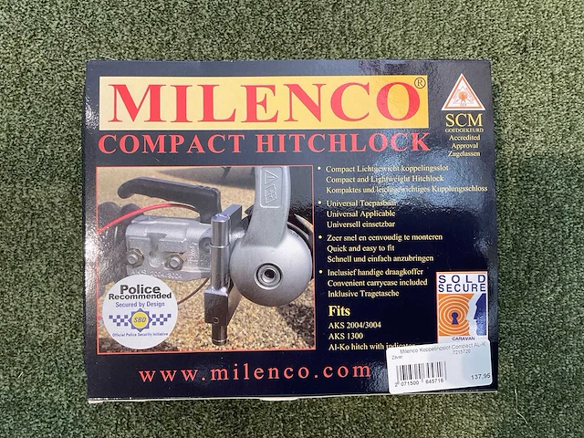 Milenco compact al-k koppelingsslot (2x) - afbeelding 1 van  2