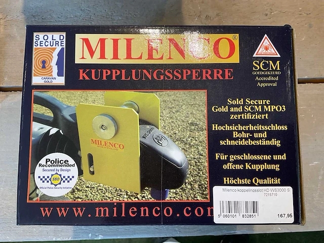 Milenco hd ws3000 s koppelingsslot (2x) - afbeelding 2 van  2