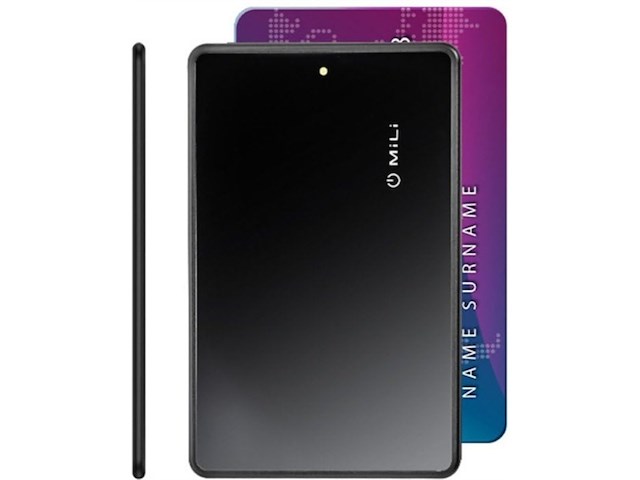 Mili micard wallet anti-diefstal kaart find my zwart - afbeelding 2 van  3