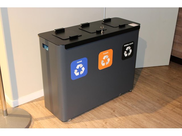 Milieubox semi-verrijdbaar. afmeting 94 x 36 x 74 cm. - afbeelding 2 van  2