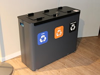 Milieubox semi-verrijdbaar. afmeting 94 x 36 x 74 cm. - afbeelding 2 van  2