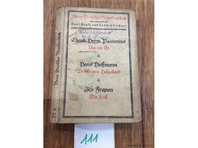 Militaria boek gestempeld - afbeelding 1 van  2