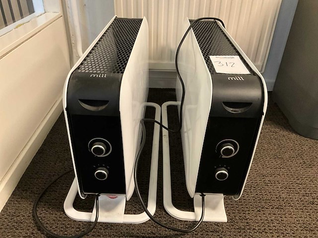 Mill elektrische kachel (2x) - afbeelding 2 van  4