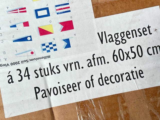 Millenium set internationale seinvlaggen (2x) - afbeelding 3 van  3