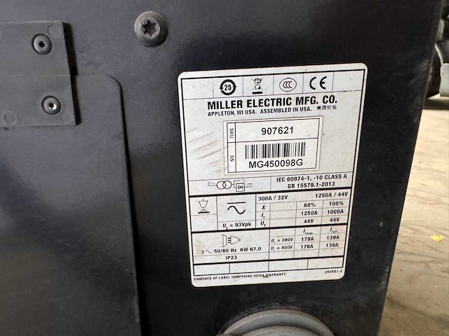 Miller - boog 1250 ac/dc lasbron - boog 1250 ac/dc lasbron - afbeelding 2 van  14