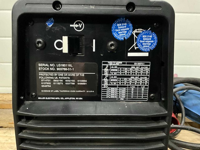 Miller - maxstar 200 - lasapparaat - afbeelding 12 van  12