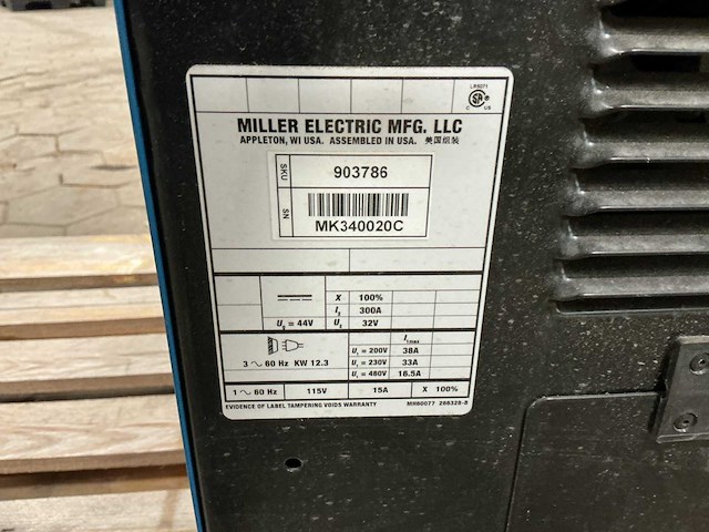 Miller cp302 lasmachine - afbeelding 6 van  6