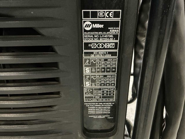 Miller dynasty 350 tig lasapparaat - afbeelding 6 van  23