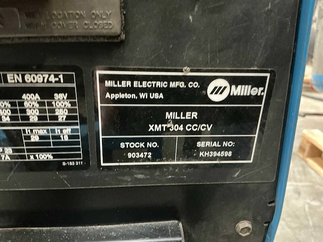 Miller xmt304 mig lasapparaat - afbeelding 6 van  8