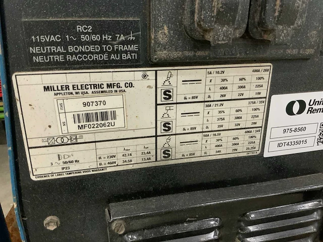 Miller xmt304 mig lasapparaat - afbeelding 4 van  9