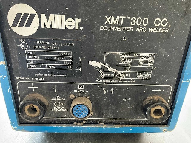 Miller xmtc 300 cc elektrode lasapparaat - afbeelding 6 van  6