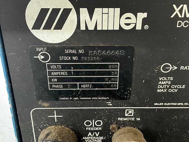 Miller xmtc 300 cc/cv elektrode lasapparaat - afbeelding 6 van  6