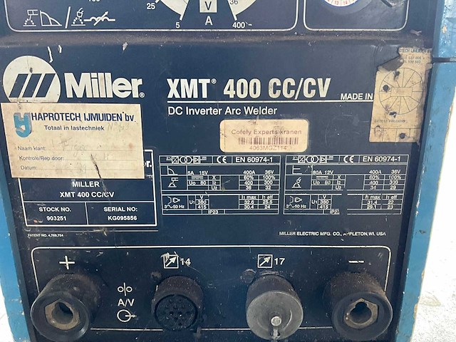 Miller xmtc 400 cc/cv elektrode lasapparaat - afbeelding 4 van  4