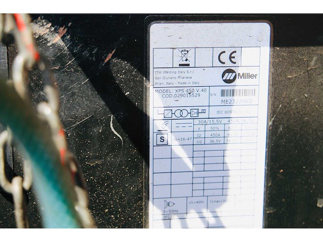 Miller xps450v40 mig lasapparaat - afbeelding 6 van  9