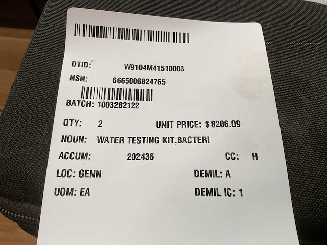 Millipore water test kit - afbeelding 6 van  8