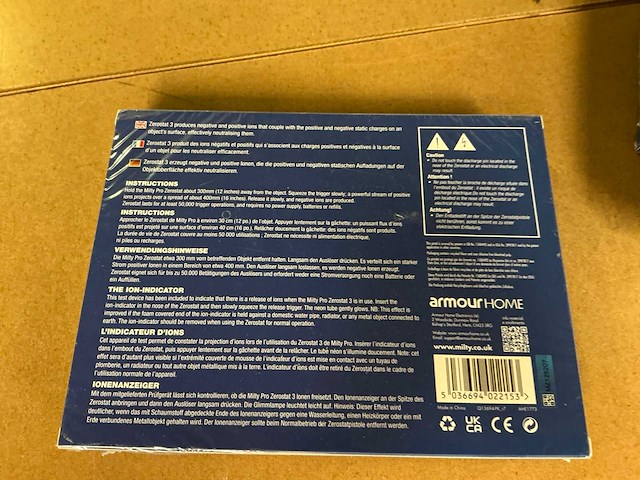 Milty pro zerostat 3 statische elektriciteit neutralisator (3x) - afbeelding 2 van  2