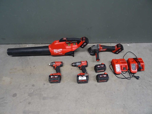Milwaukee - accugereedschap (4x) - afbeelding 1 van  6