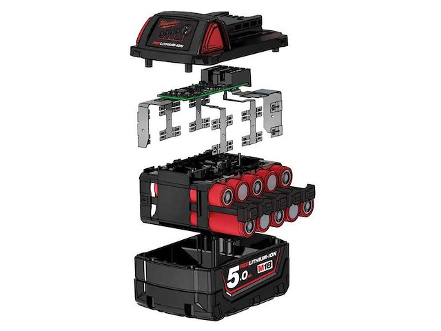 Milwaukee - m18 b5 accu - batteries and chargers (14x) - afbeelding 2 van  2