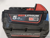 Milwaukee accu li-ion m18b5 - 5.0ah, 18v - afbeelding 1 van  4
