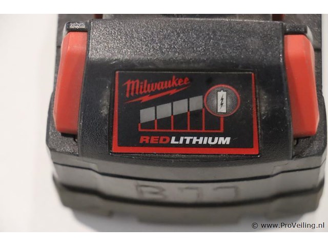 Milwaukee accu li-ion m18b5 - 5.0ah, 18v - afbeelding 3 van  4