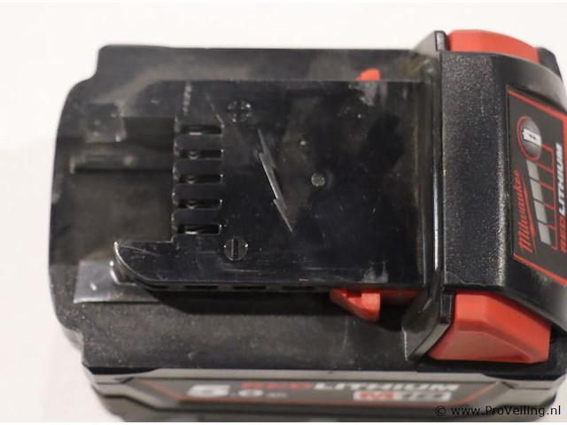 Milwaukee accu li-ion m18b5 - 5.0ah, 18v - afbeelding 2 van  4