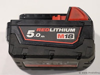 Milwaukee accu li-ion m18b5 - 5.0ah, 18v - afbeelding 1 van  4