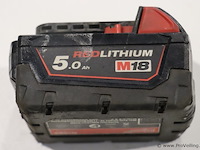 Milwaukee accu li-ion m18b5 - 5.0ah, 18v - afbeelding 1 van  4