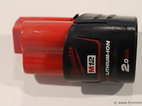 Milwaukee accu m12b2 - 2.0ah - afbeelding 2 van  3