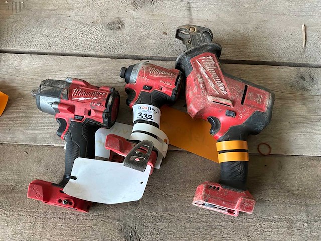 Milwaukee accugereedschap (3x) - afbeelding 1 van  7