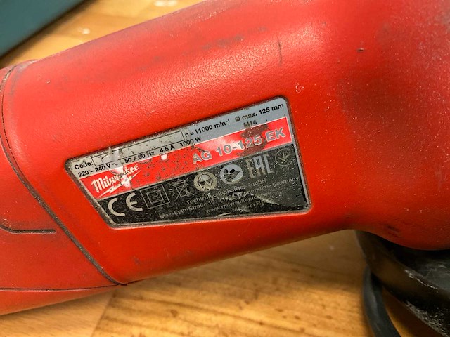 Milwaukee ag 10-125 haakse slijpmachine - afbeelding 3 van  3