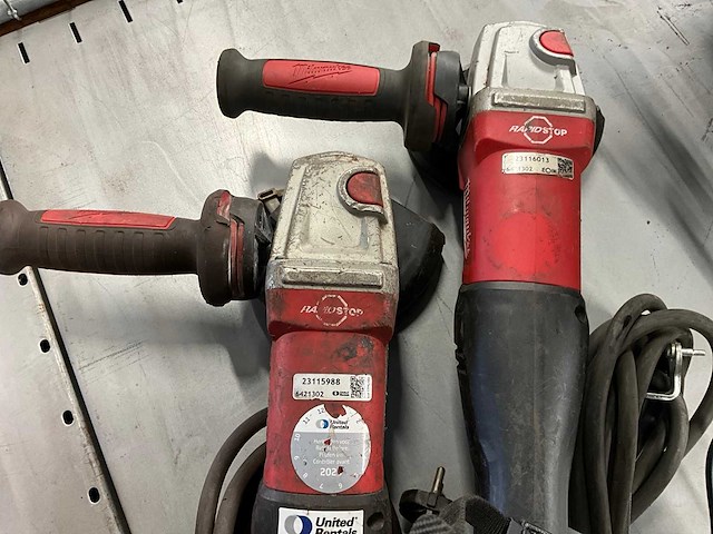 Milwaukee agv 13-125 haakse slijpmachine (2x) - afbeelding 2 van  4