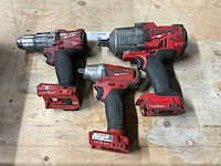 Milwaukee boormachine & slagmoersleutel - afbeelding 1 van  4