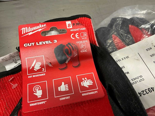 Milwaukee comfort cut level 3 werkhandschoen - afbeelding 3 van  4