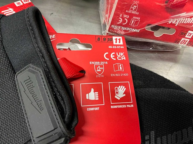 Milwaukee comfort fingerless werkhandschoen - afbeelding 5 van  5