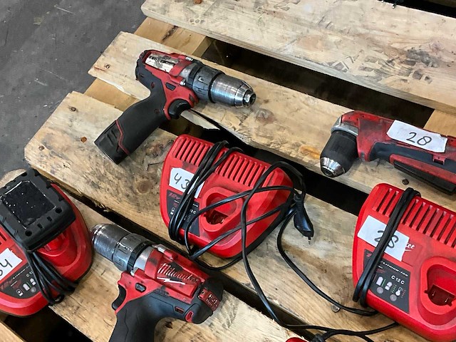 Milwaukee divers accu gereedschap (5x) - afbeelding 6 van  6