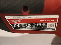 Milwaukee fuel accu haakse slijpmachine m18 cag125x - afbeelding 4 van  4