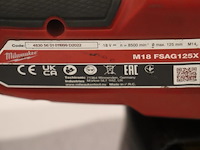 Milwaukee fuel accu haakse slijpmachine m18 cag125x - afbeelding 4 van  4