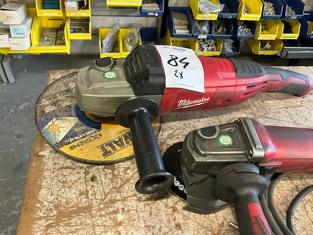 Milwaukee haakse slijpmolen (2x) - afbeelding 2 van  5