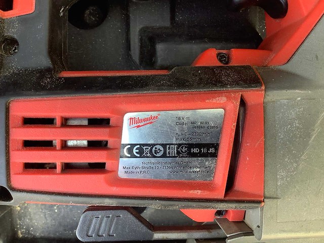 Milwaukee hd 18 js accu decoupeerzaag - afbeelding 6 van  6