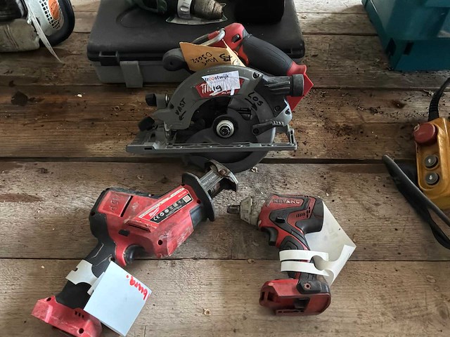 Milwaukee / keyang accugereedschap (3x) - afbeelding 1 van  4